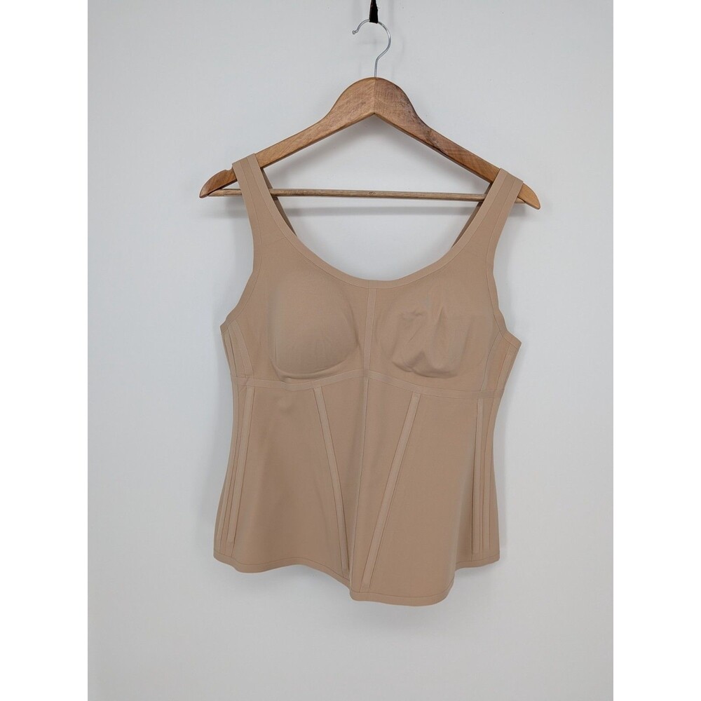 Honeylove Boldness Tank Shape Wear Fig 1X tank top beige nude women's Cami